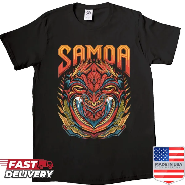 Samoa tribal pride design illustrated on shirt