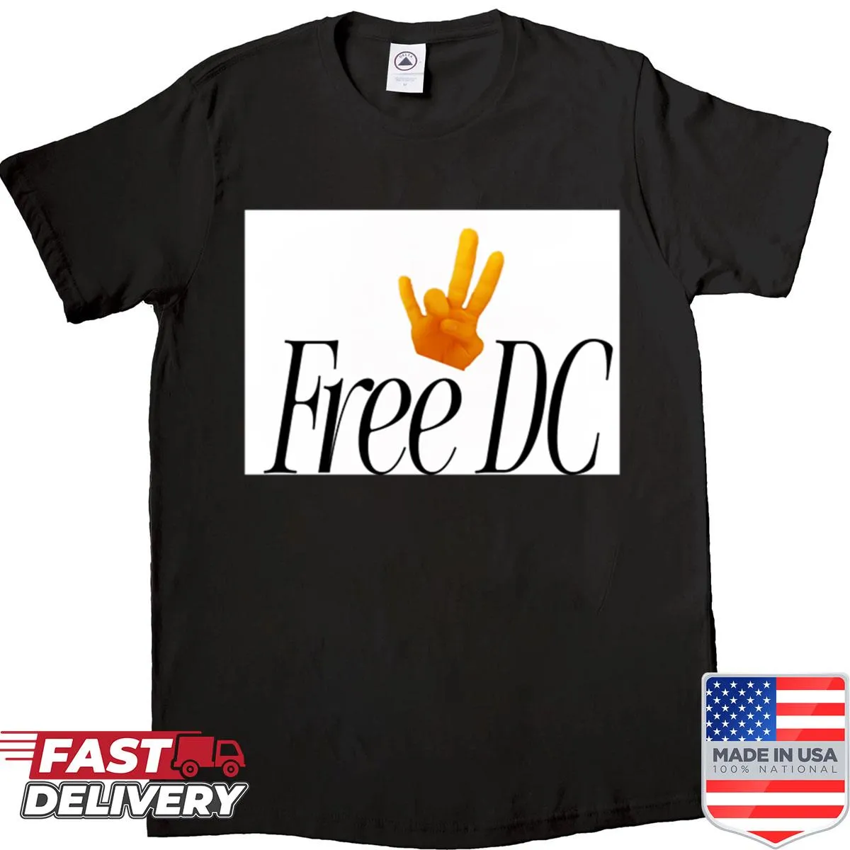 Cartoon sandwich graphic on a playful shirt