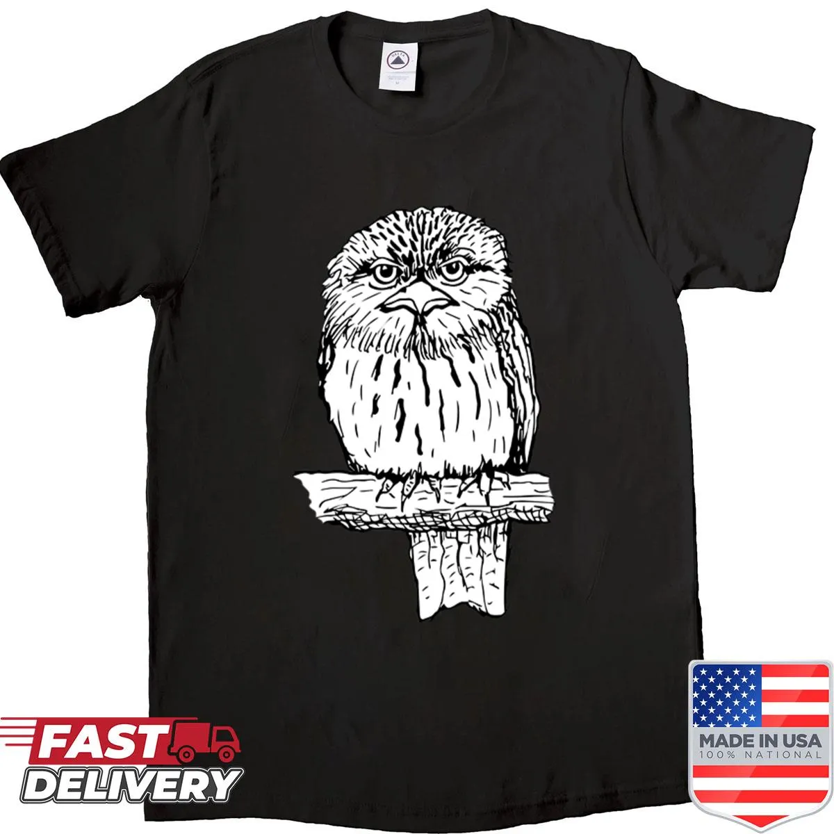 Tawny Frogmouth illustration supporting Birdlife Australia