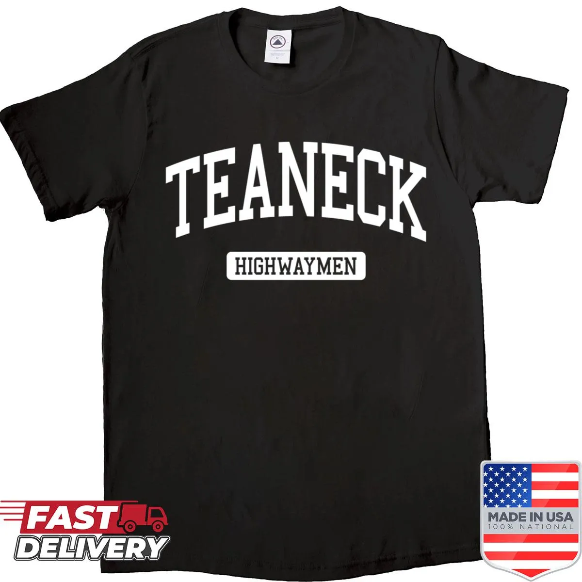 Teaneck High School varsity sports shirt featuring school emblem