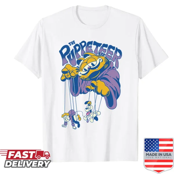 Shirt featuring a charming puppeteer graphic