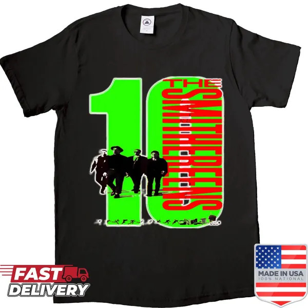 Vintage-style Smithereens band T-shirt featuring classic logo