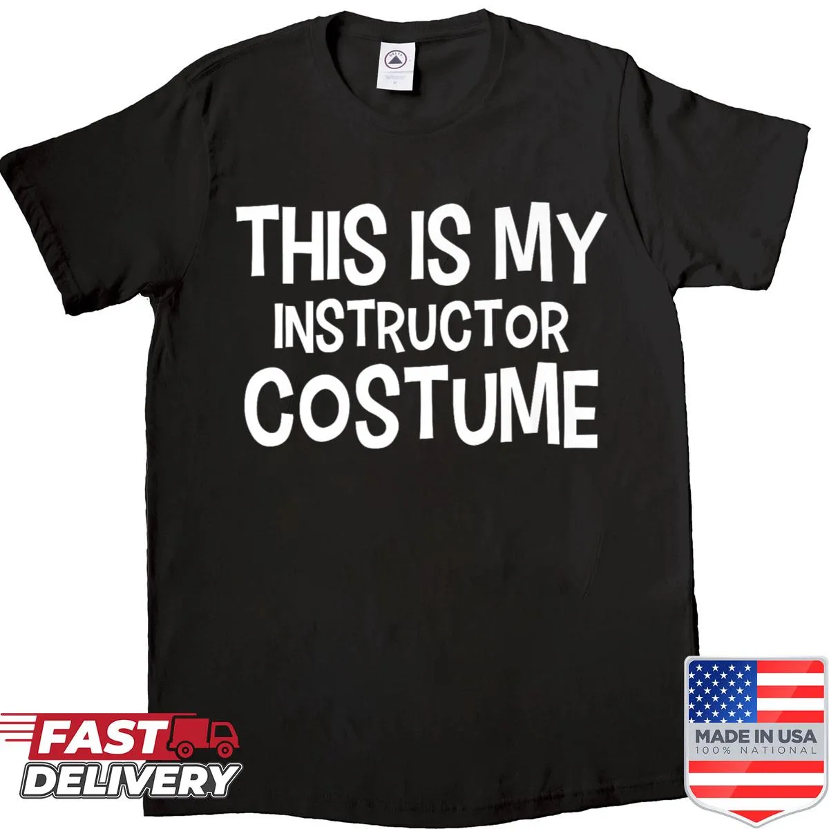 Humorous Halloween shirt for instructors with playful text