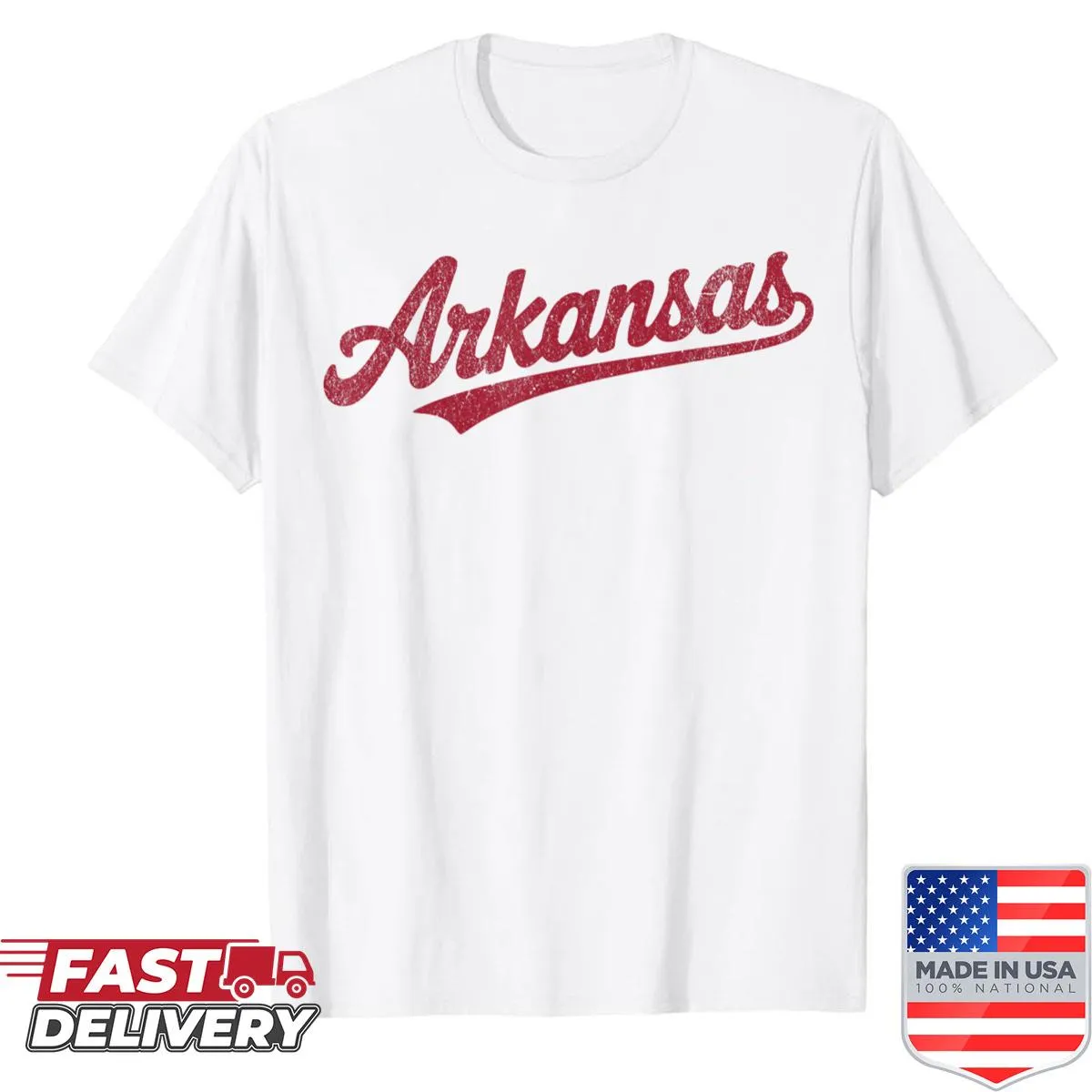 Vintage Arkansas State shirt for adults and kids, nostalgic design.