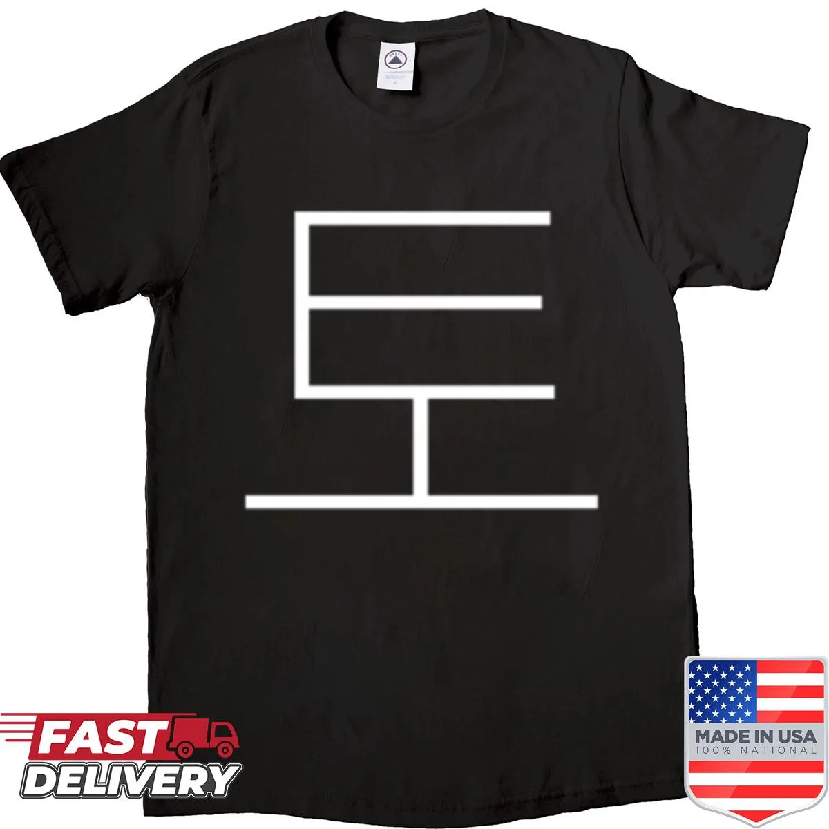 Personalized Korean letters spelling Todd on a casual t-shirt