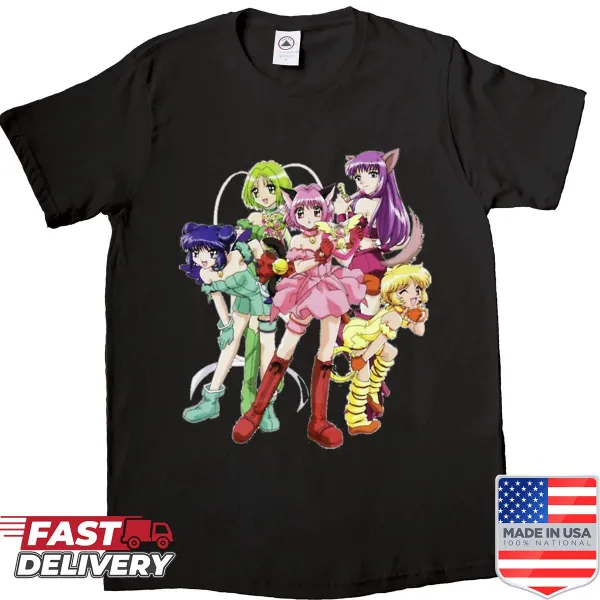Cartoon design inspired by Tokyo Mew Mew anime