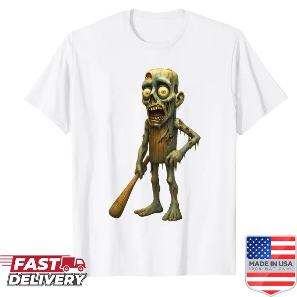 Funny Halloween shirt featuring 'Tung Zombie Sahur' text