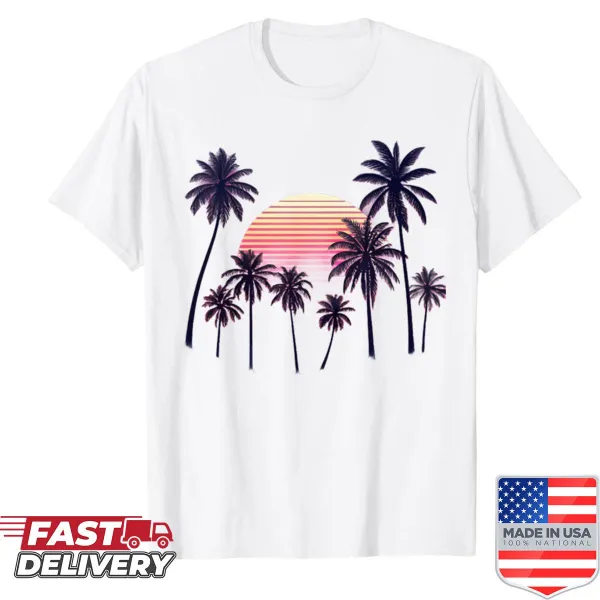 Stylish vaporwave synthwave aesthetic shirt featuring retro-futuristic elements.