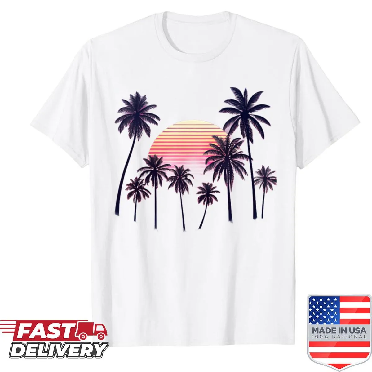 Stylish vaporwave synthwave aesthetic shirt featuring retro-futuristic elements.