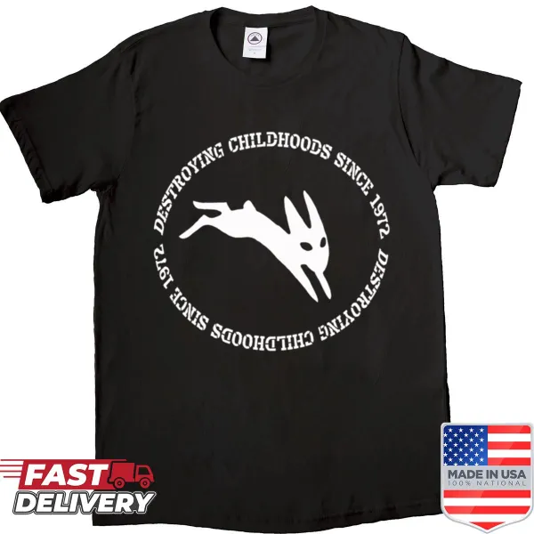 Nostalgic shirt referencing Watership Down's impact on childhood