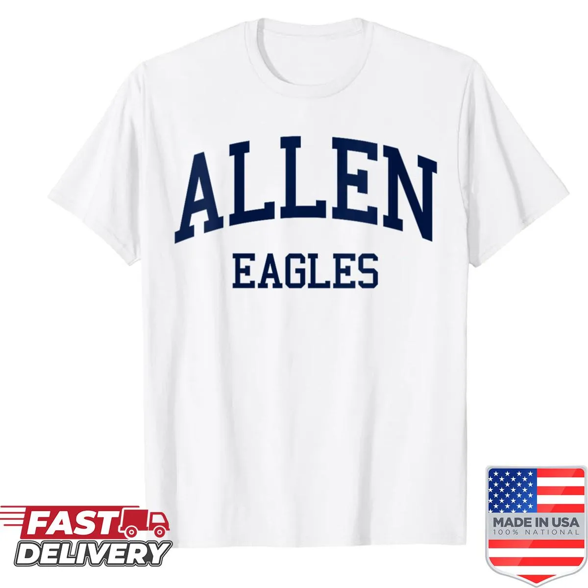 Retro-style Allen High School graphic T-shirt for women
