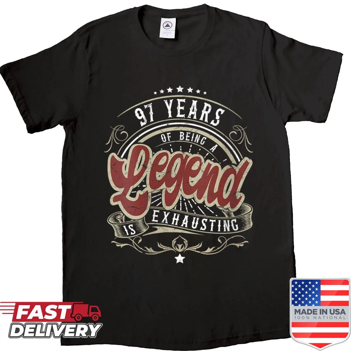 Vintage funny 97th birthday shirt for women