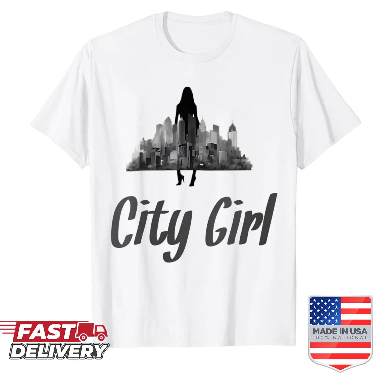 Chic urban graphic shirt for women