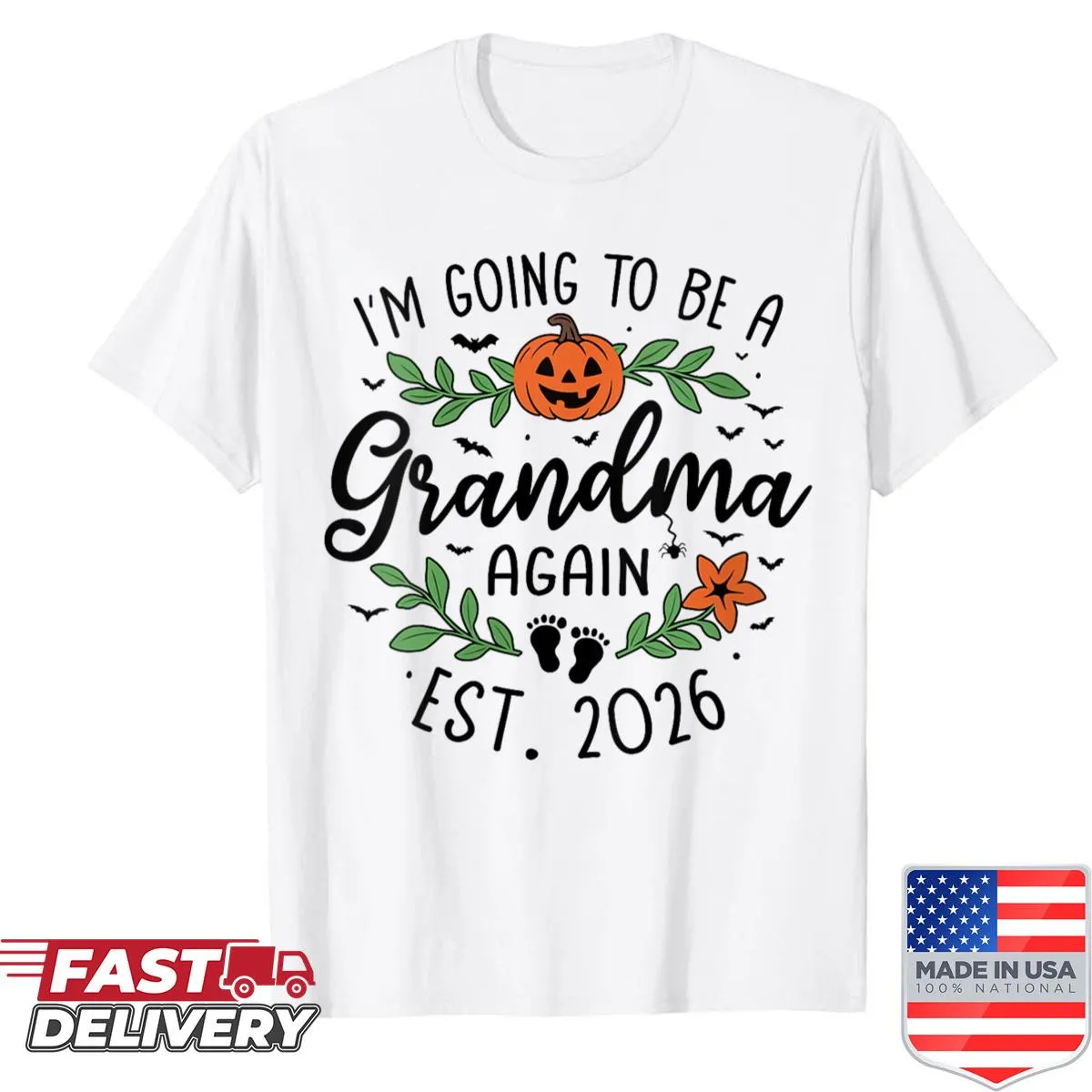 Cute shirt announcing upcoming grandma status for 2026