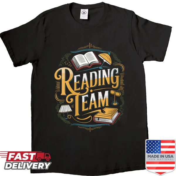 School-themed reading design t-shirt for book lovers