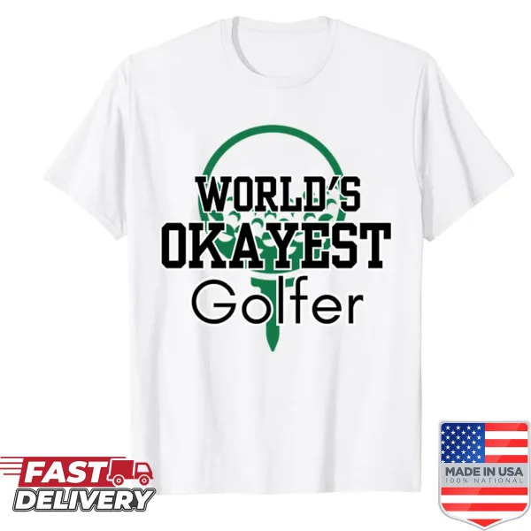 Funny golfer T-shirt with a humorous slogan
