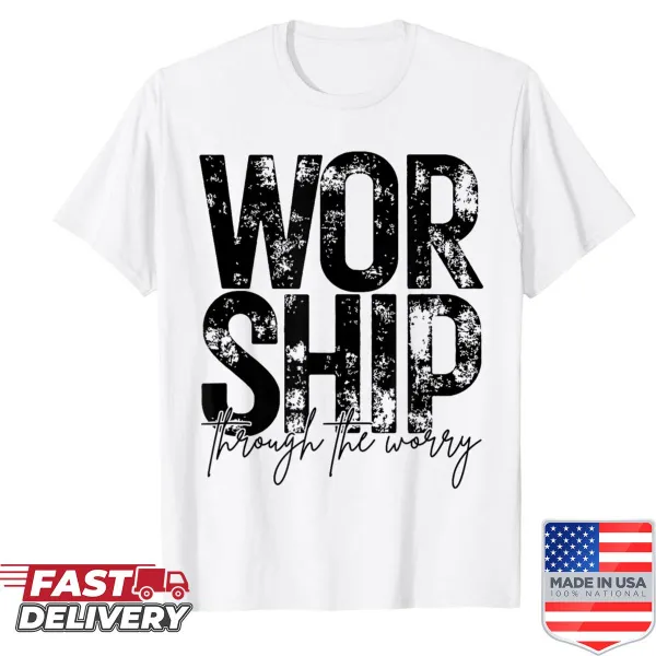 Inspirational Christian shirt with uplifting Bible verse design