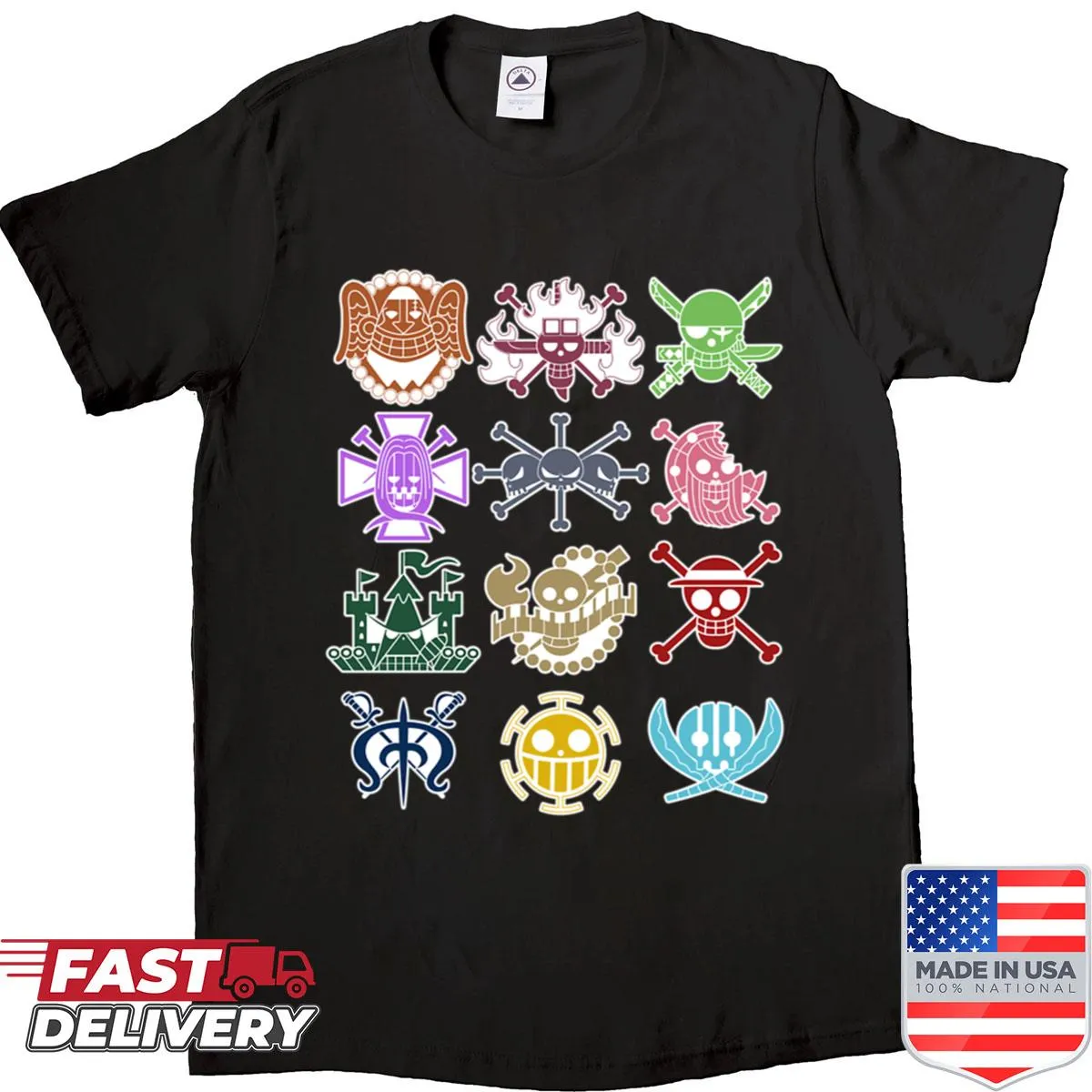 Jolly Roger symbol design for Worst Generation T-shirt