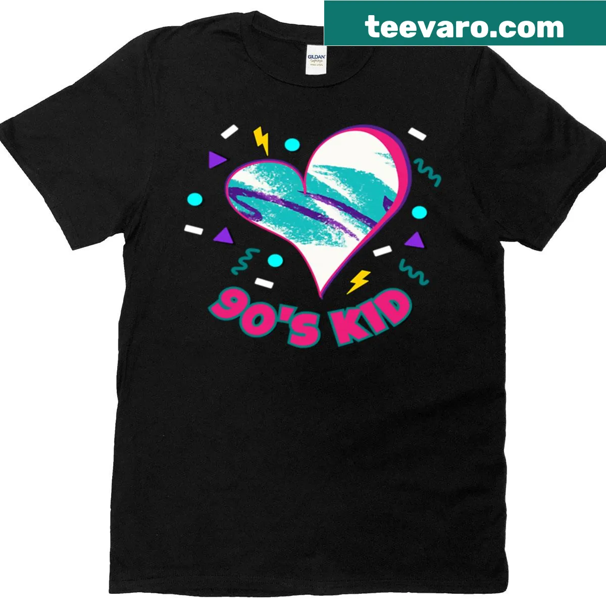 Retro T-shirt featuring a jazz cup heart design — on a men's t-shirt