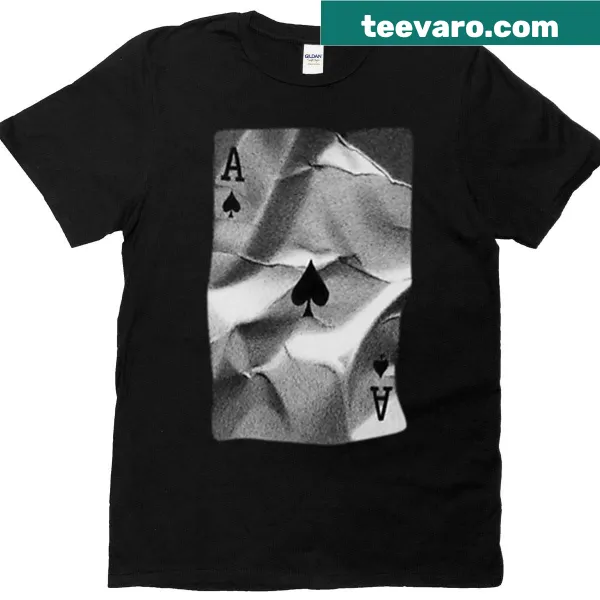 Oversized T-shirt with Ace playing card graphic