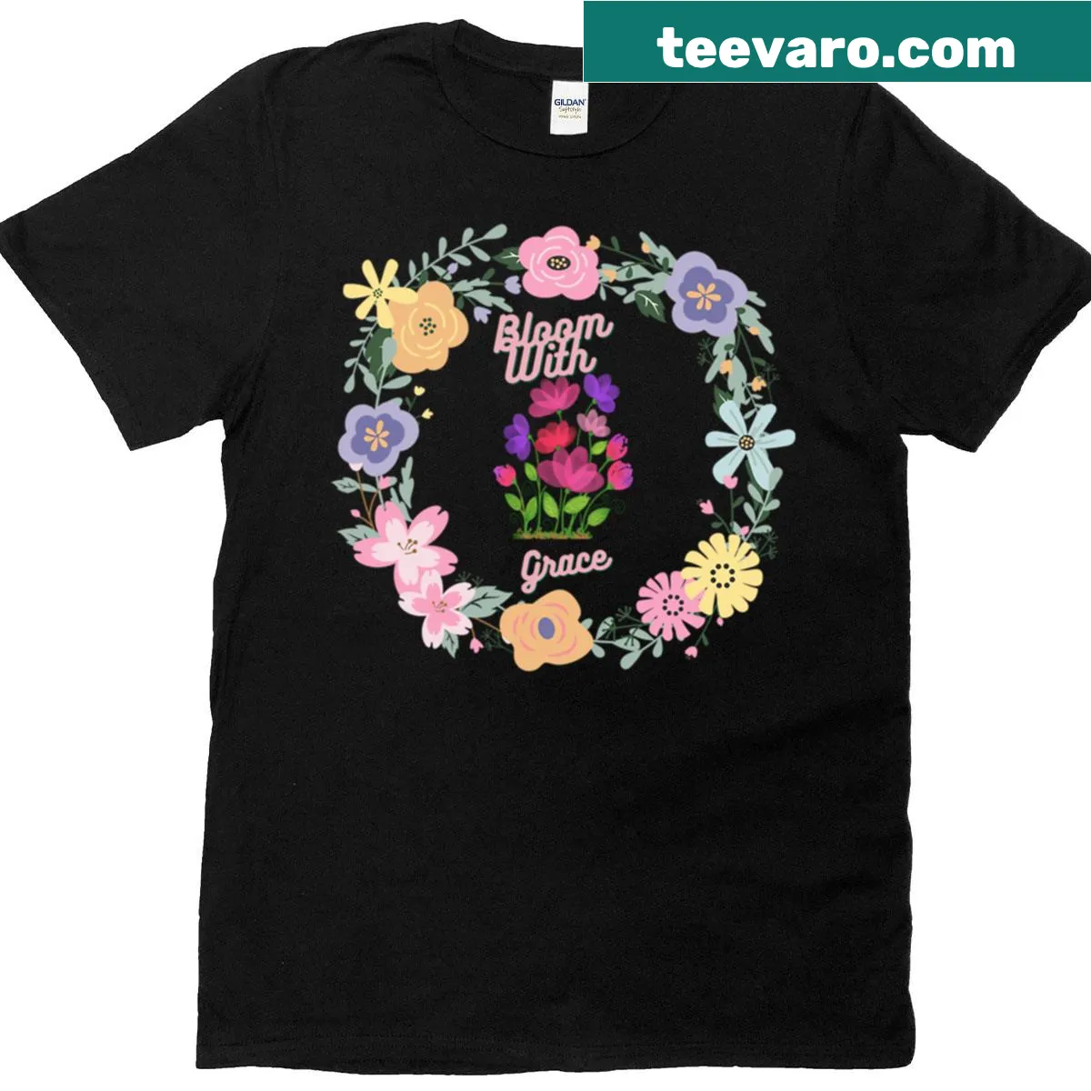 Oversized T-shirt featuring a floral graphic — on a men's t-shirt
