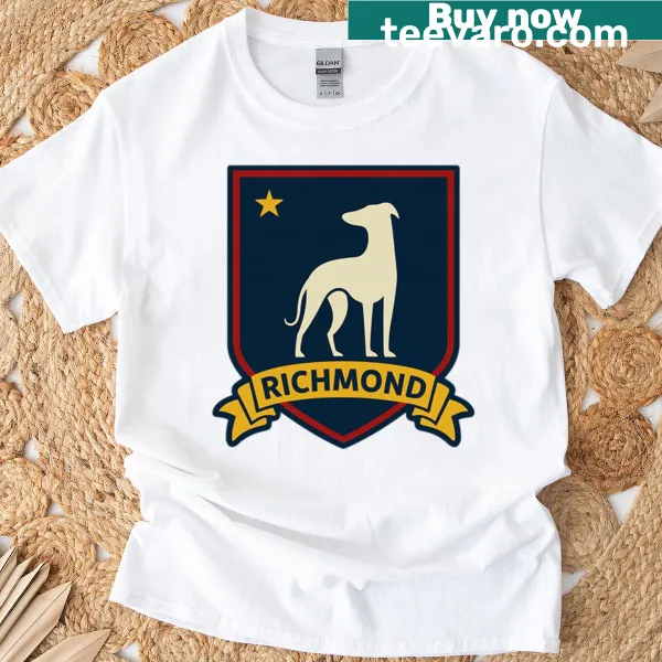Afc Richmond crest logo on oversized football club t-shirt
