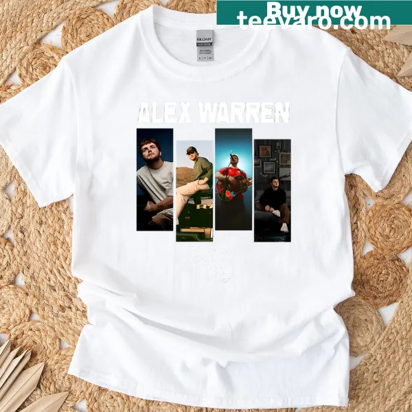 Artistic design on a casual Alex Warren T-shirt