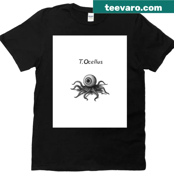 Minimalist alien silhouette graphic t-shirt design.