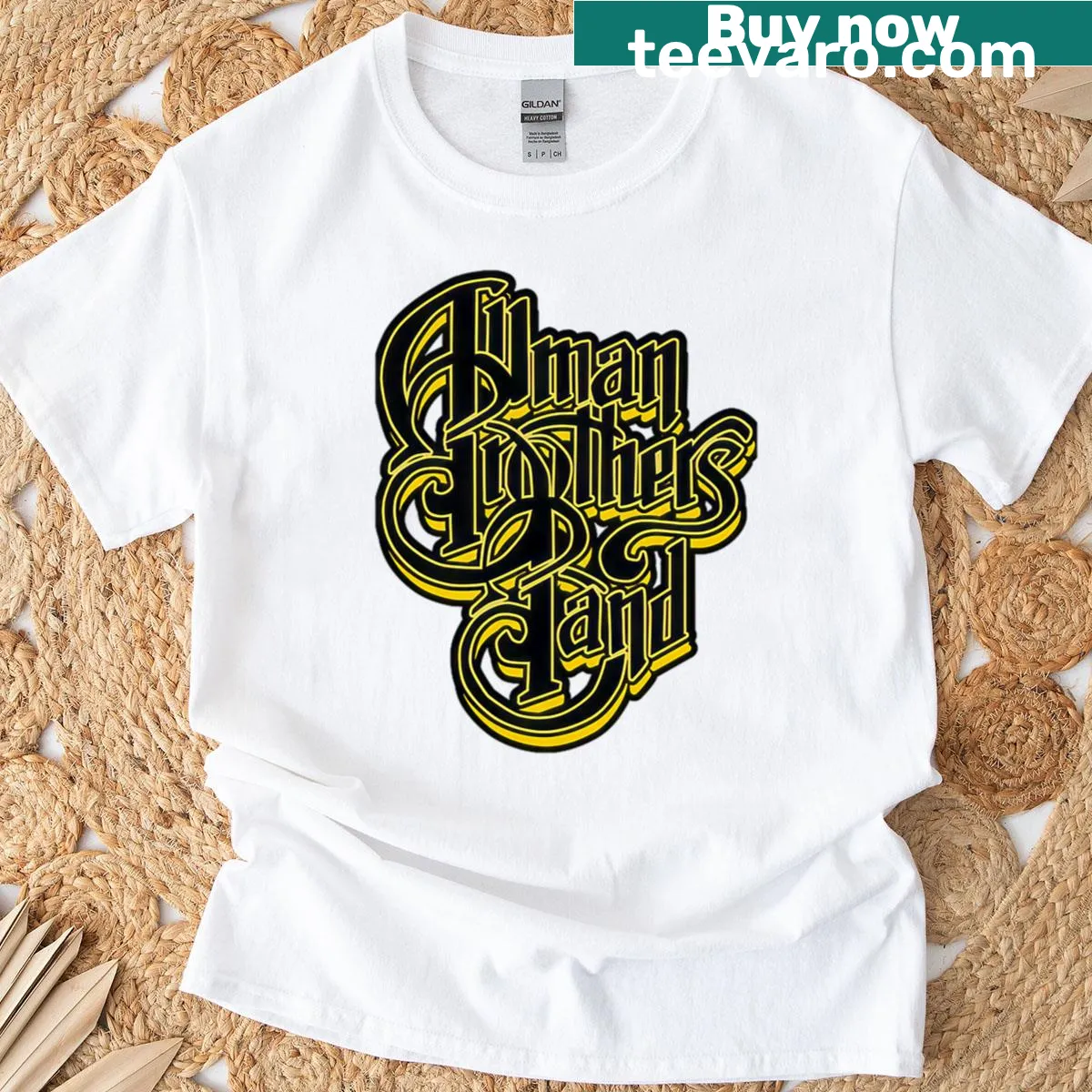 Nostalgic T-shirt honoring Allman Brothers band — on a men's t-shirt