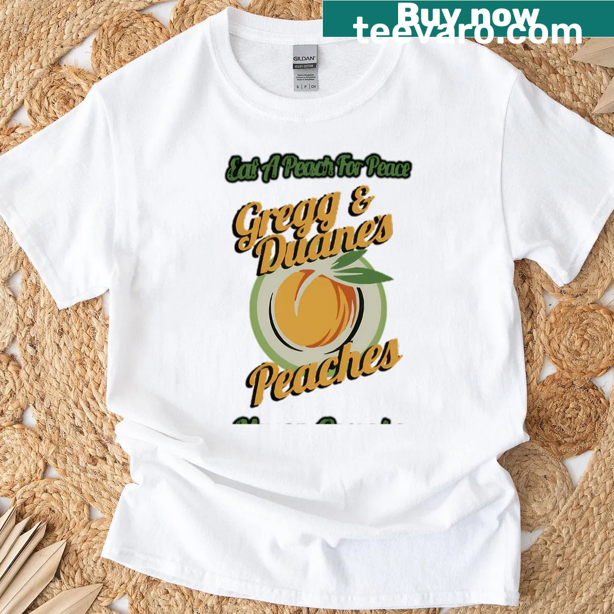 T-shirt paying tribute to the Allman Brothers Band — on a men's t-shirt