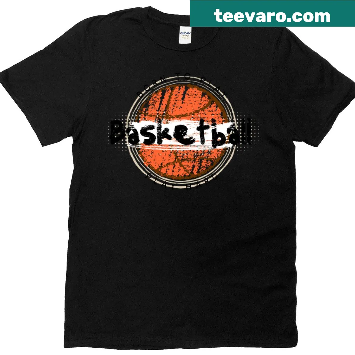 Anti-bullying basketball shirt with bold inspirational text — on a men's t-shirt