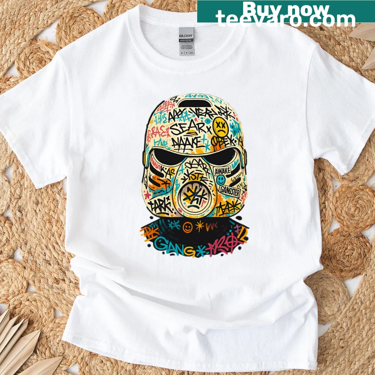 Minimalist t-shirt featuring 'Bio Nickle' text — on a men's t-shirt
