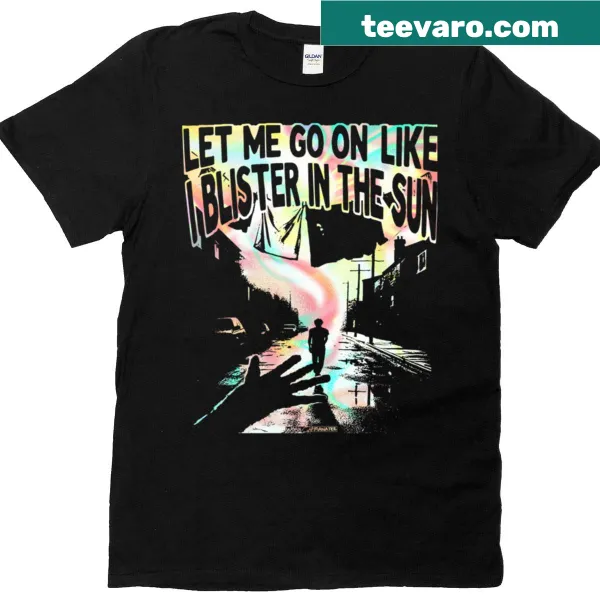 T-shirt featuring design inspired by the song Blister In The Sun