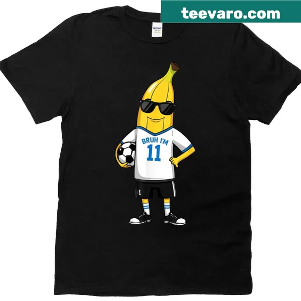 Funny T-shirt stating 'Bruh I'm 11' tailored for 11-year-olds