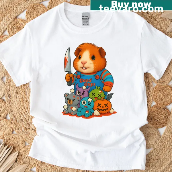 Cartoon design of Chonky the Squeaky on T-shirt