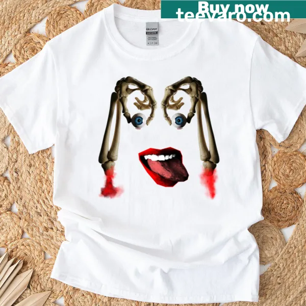 Oversized t-shirt with 'Crazy Vision' edgy graphic design