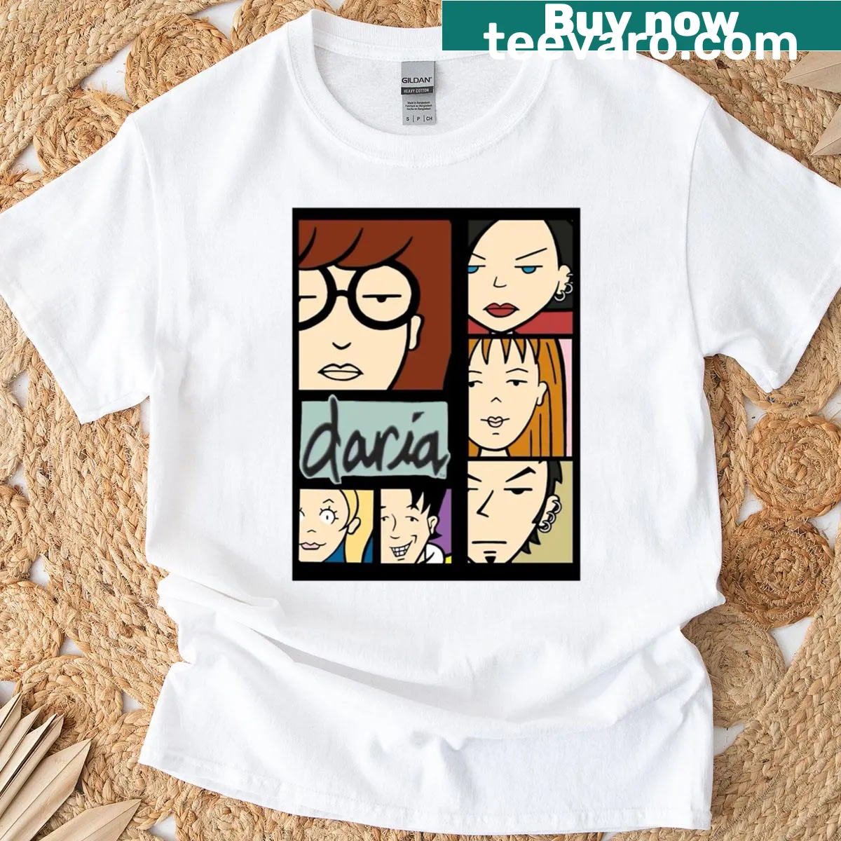 Nostalgic Daria illustration on a stylish T-shirt — on a men's t-shirt
