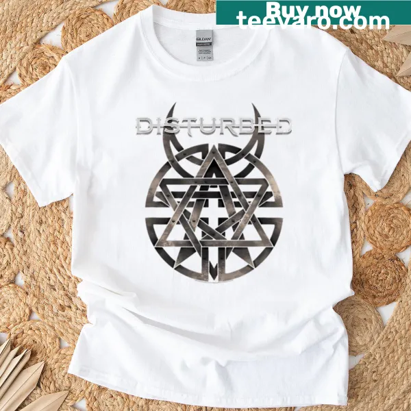 Disturbed T-shirt featuring the band's iconic logo prominently displayed