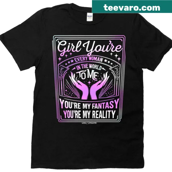 T-shirt with sentimental typography expressing appreciation for women