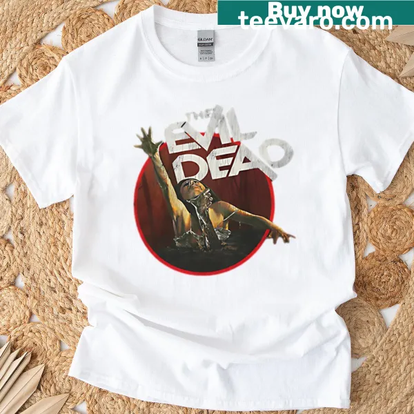 Worn-out T-shirt featuring Evil Dead themed design