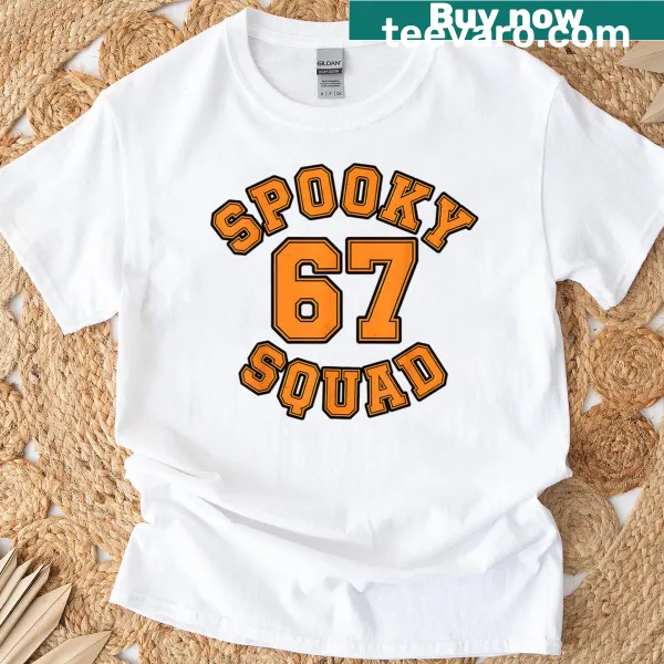 Funny Spooky Squad Halloween t-shirt with humorous design