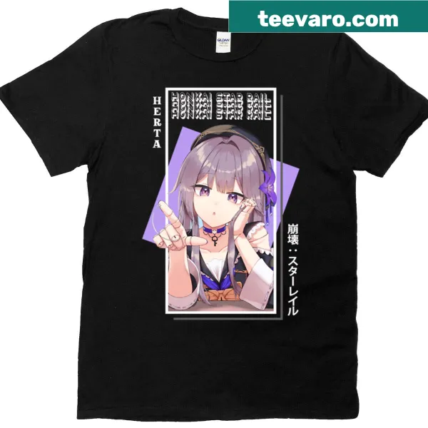 Illustrative Herta t-shirt inspired by Honkai Star Rail