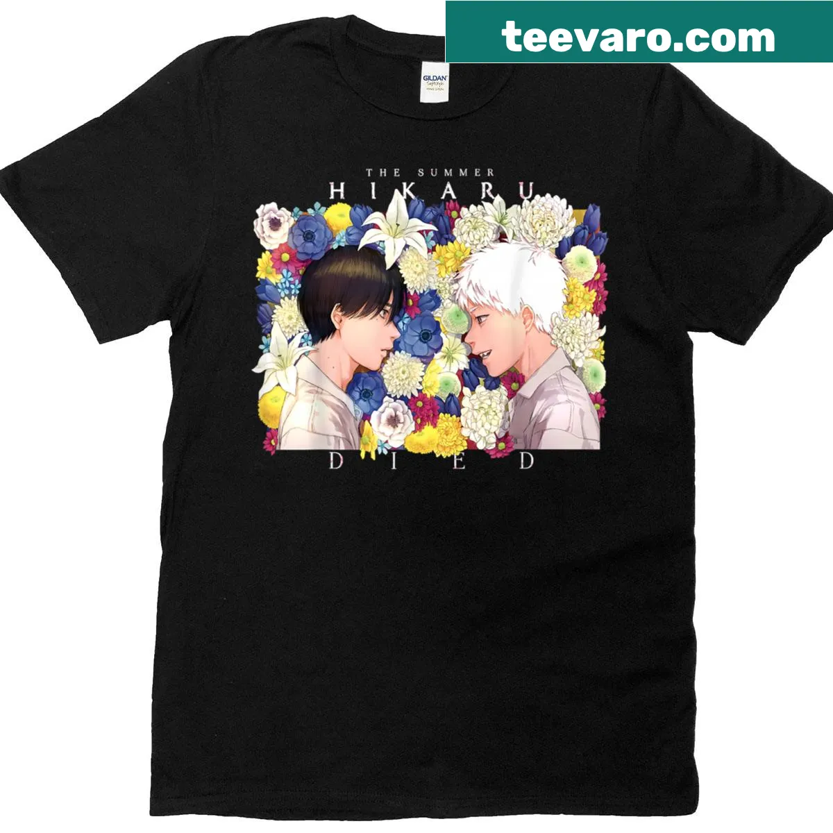 Vintage summer-themed T-shirt with playful design — on a men's t-shirt
