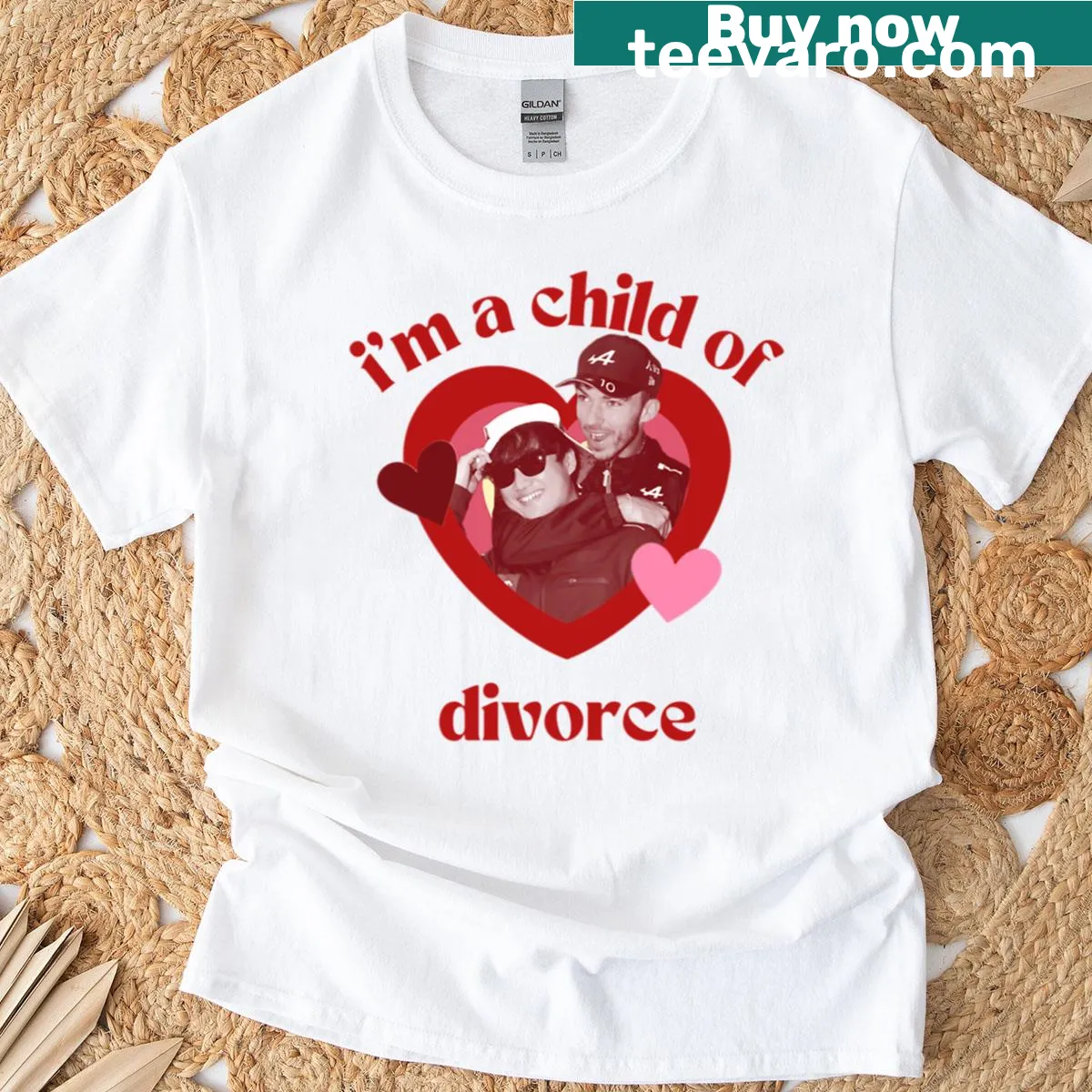Sentimental t-shirt with the phrase I’m A Child Of Divorce — on a men's t-shirt