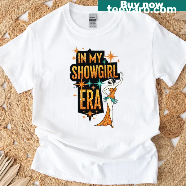 Oversized t-shirt featuring a glitter dancer graphic