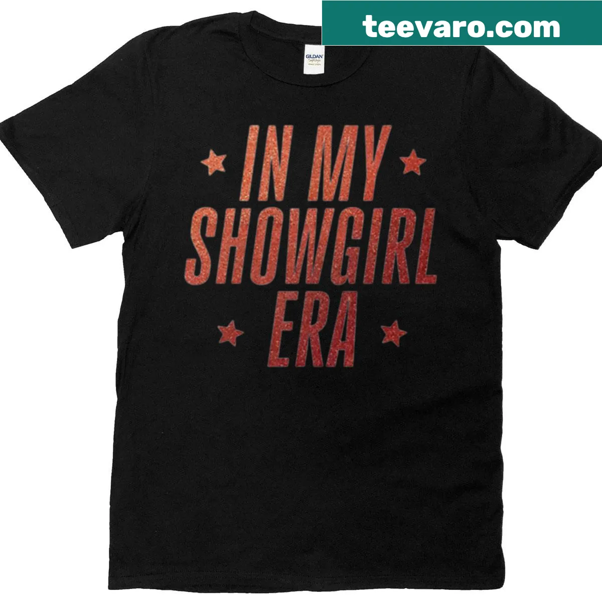 Boxy t-shirt with 'In My Showgirl Was Taylor Swift' printed — on a men's t-shirt
