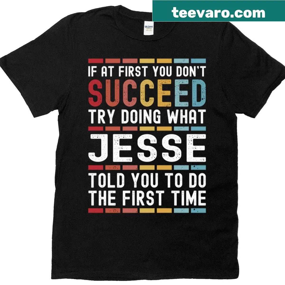 Personalized funny birthday T-shirt with Jesse's name — on a men's t-shirt