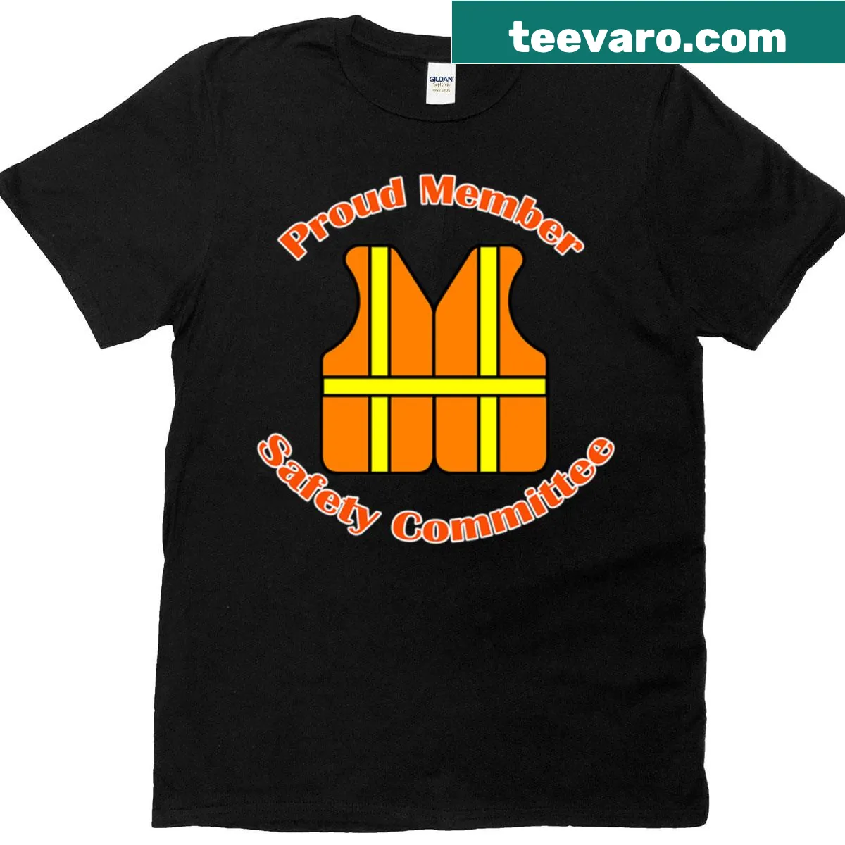 Leadership safety committee graphic design on a t-shirt — on a men's t-shirt
