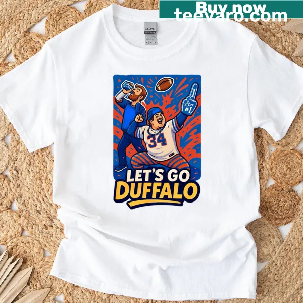 Edgy t-shirt with the phrase 'Lets Go Duffalo'