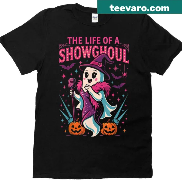 Whimsical Halloween shirt featuring a playful ghost design